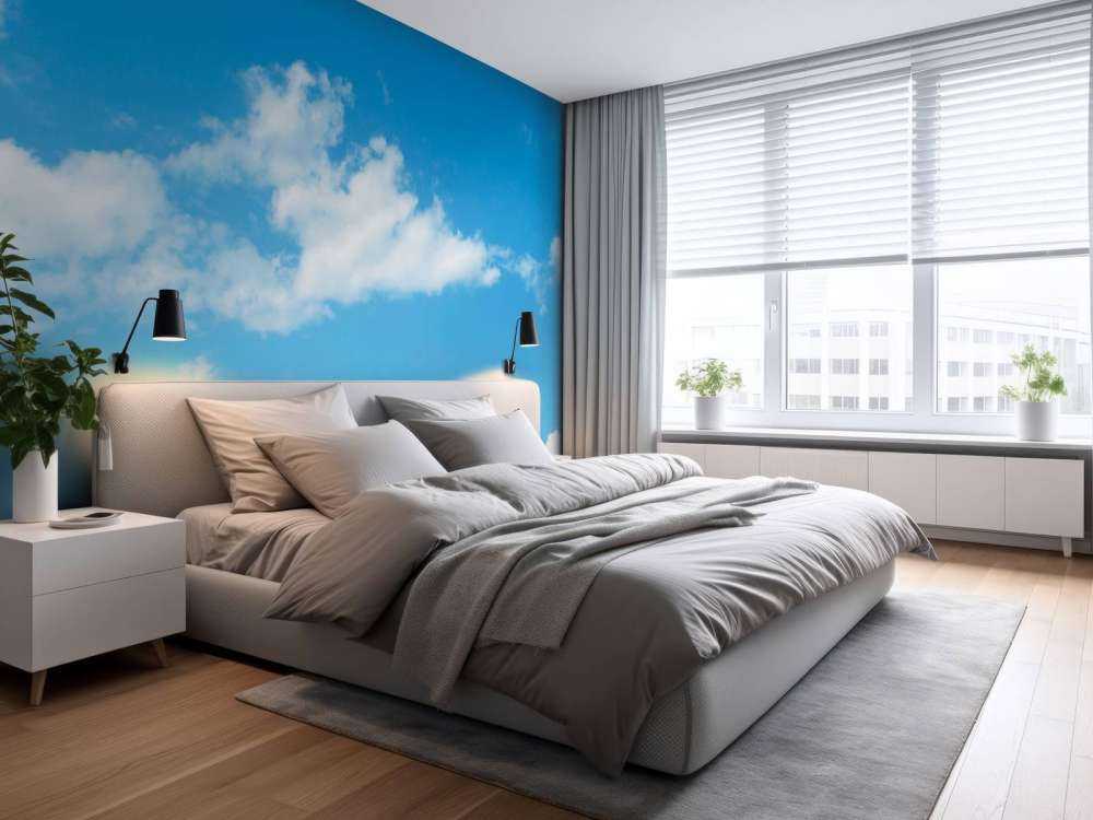 Een helder blauwe lucht