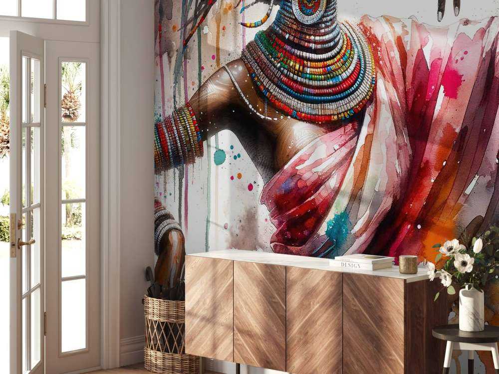 Watercolor African Dancer