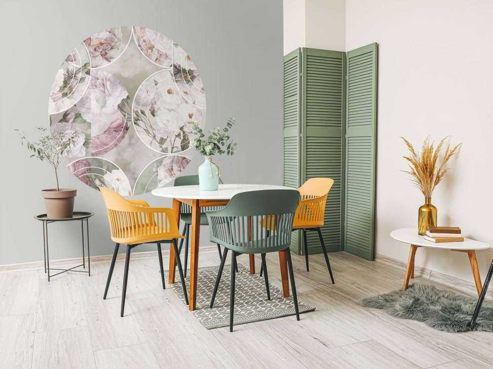 Timeless Floral Elegance - Blush Green