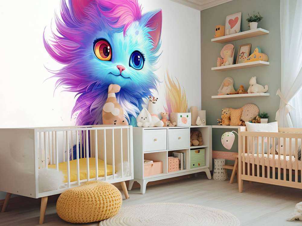 Regenboog baby kat