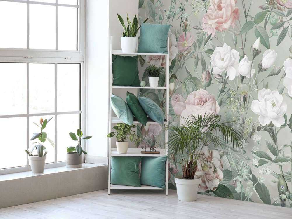 Birds in Rose Garden