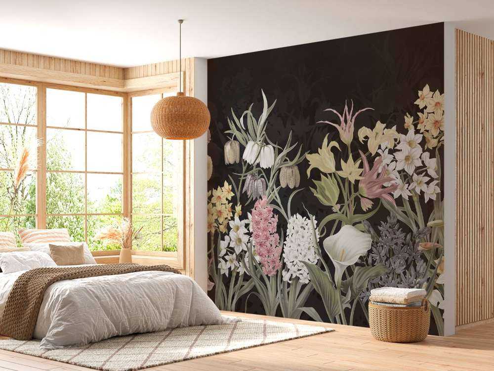 Spring Flowers - Midnight Bloom