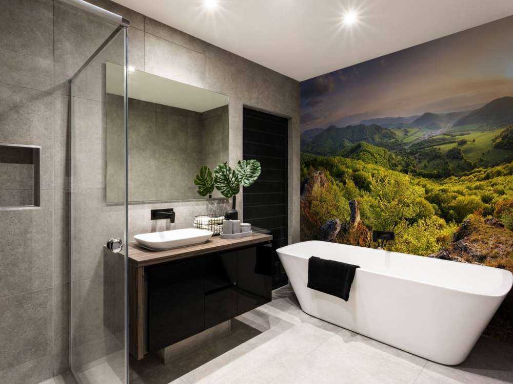 Berglandschap in de lente