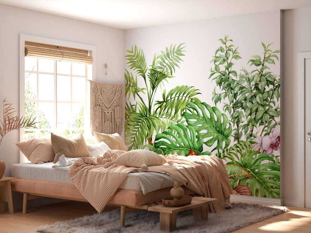 Tropische planten van waterverf