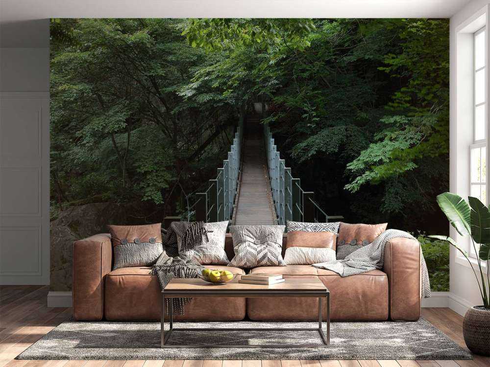Stalen loopbrug