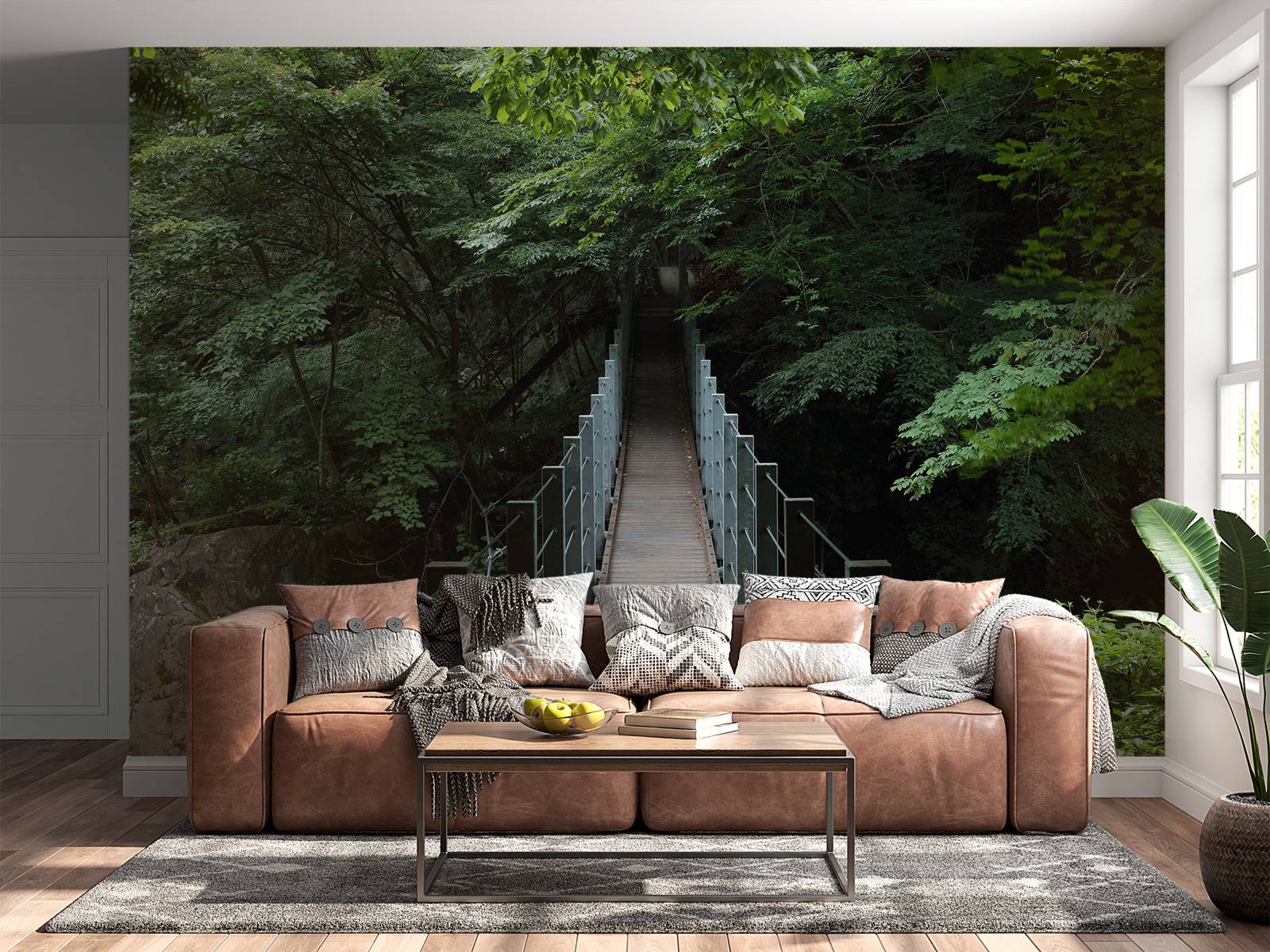 Stalen loopbrug