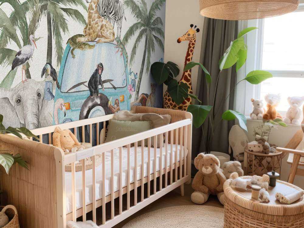 Vrolijke tropische dieren