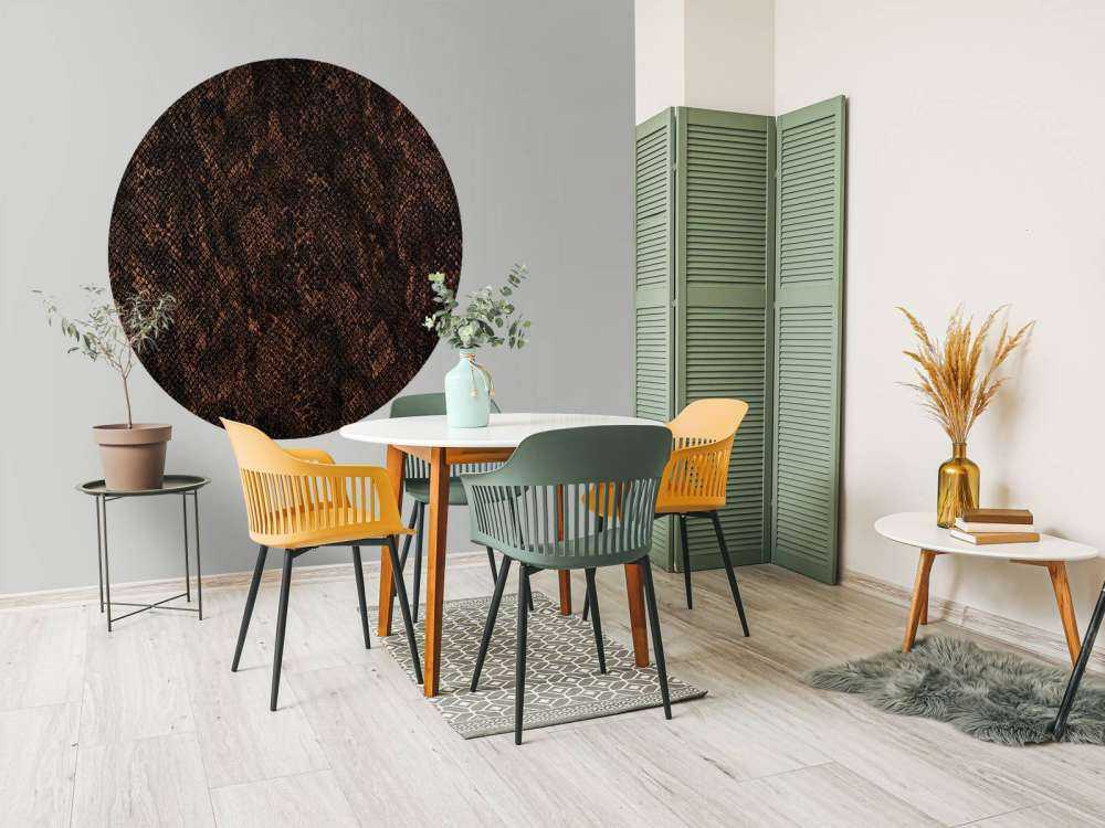 Slangenhuid met koper kleur