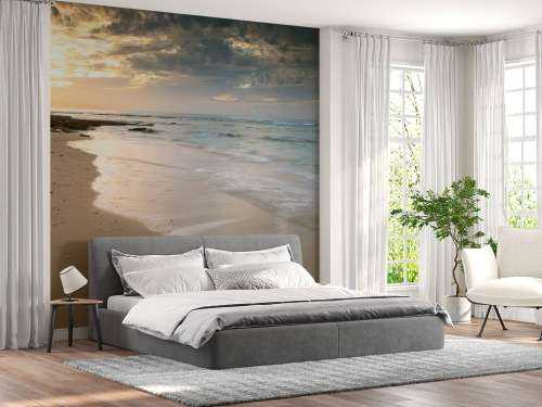Zonsondergang op het strand
