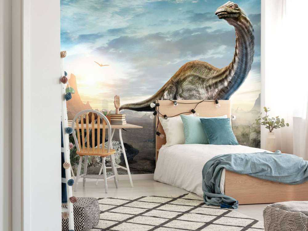 Apatosaurus in de bergen