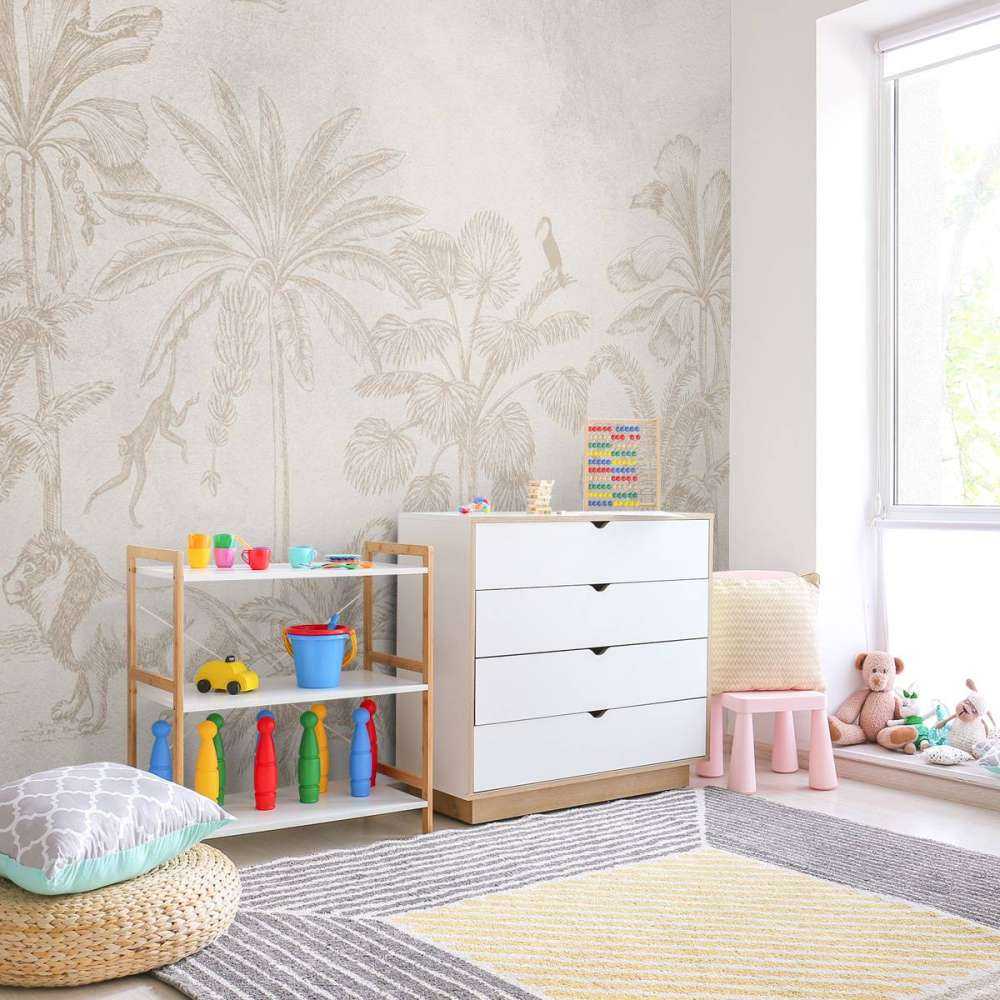 Dierenjungle taupe