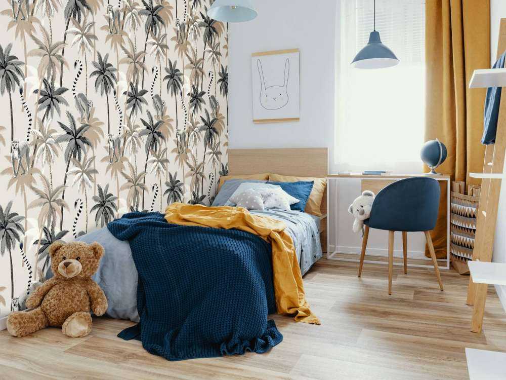 Ringstaartmaki's in de bomen