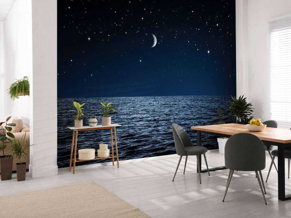 Sterrenhemel boven de zee