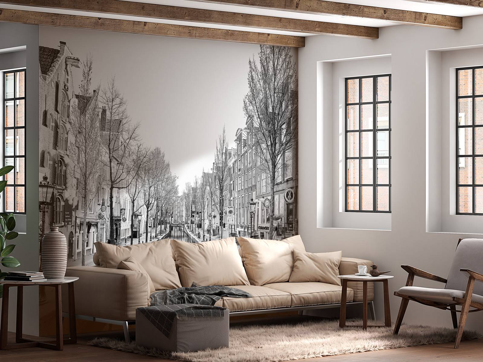 Amsterdam in zwart wit