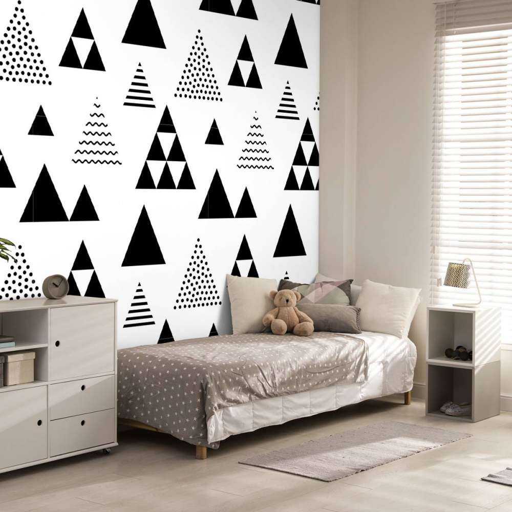 Driehoeken in zwart-wit