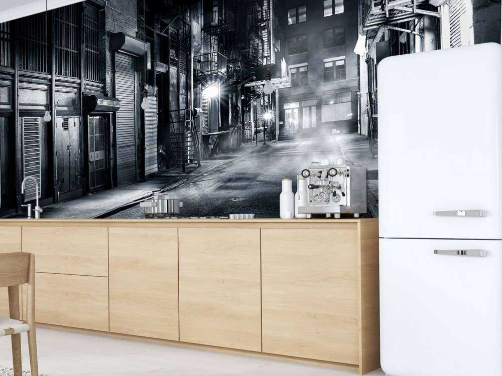 Verlaten steeg in New York