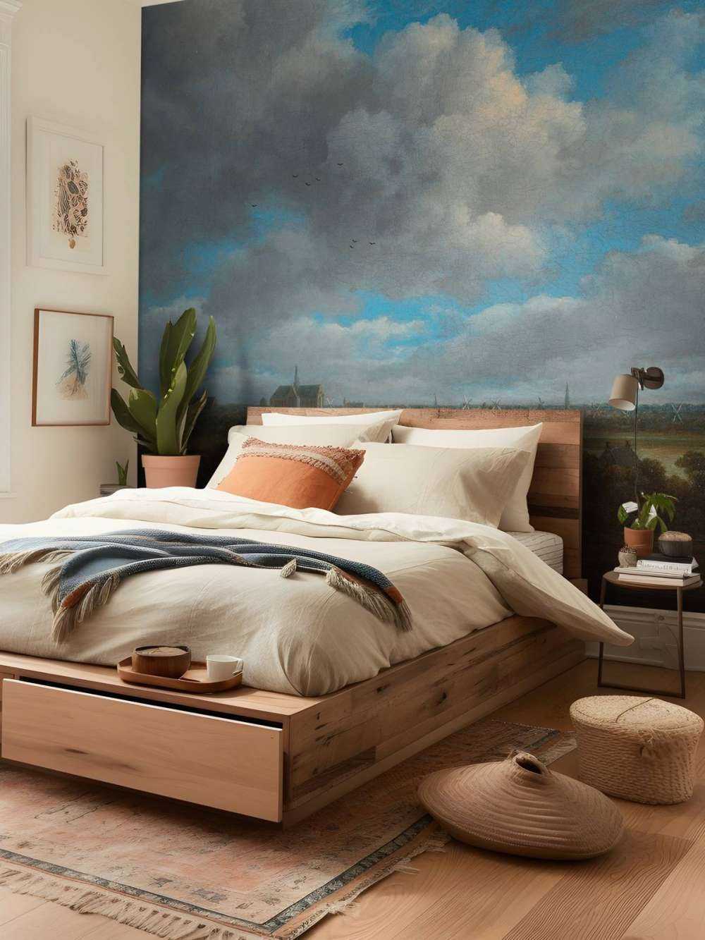 Gezicht op Haarlem uit het noordwesten