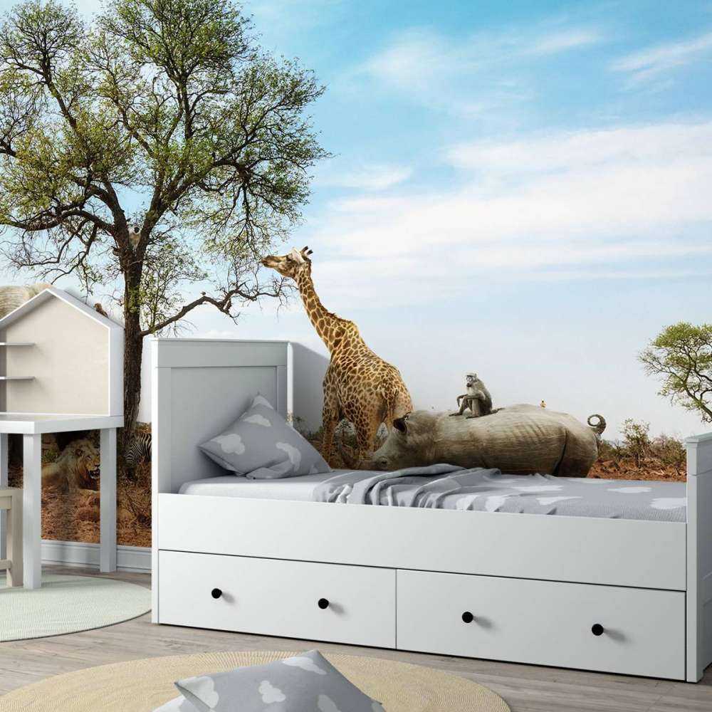 Dieren in een droog landschap