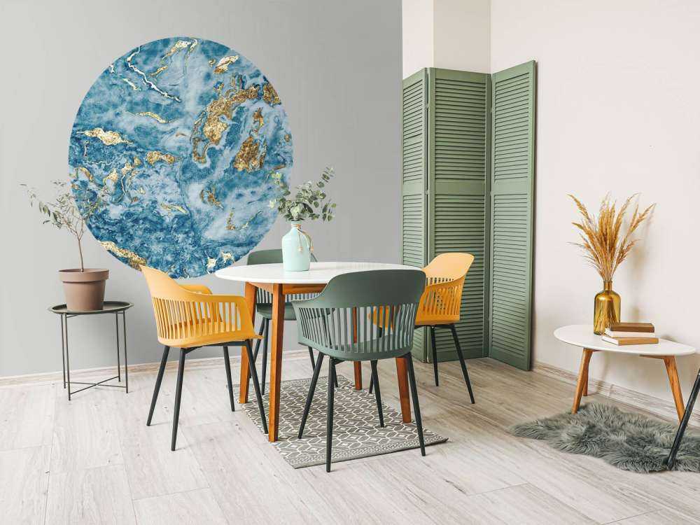 Goud-blauwe structuur