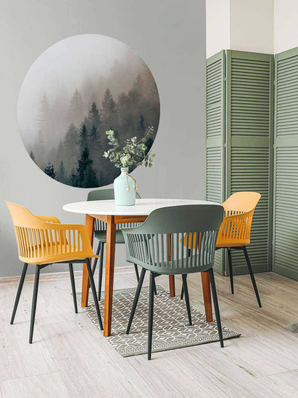 Cortina d'Ampezzo tijdens de mist