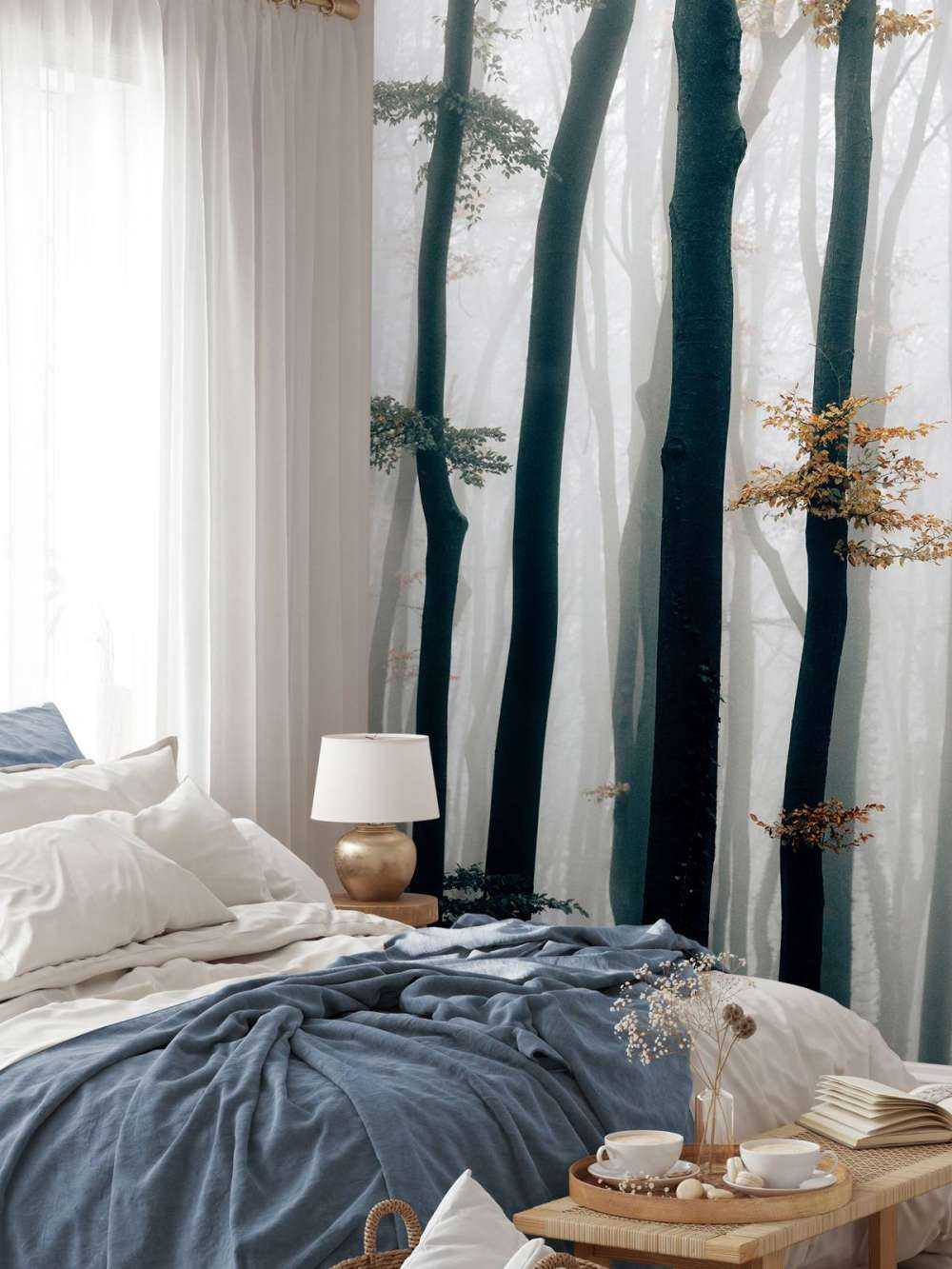 Mist in het beukenbos