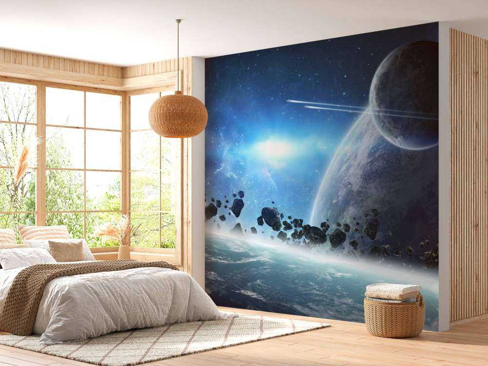 Zonsopkomst in de ruimte