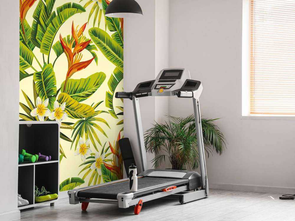 Bloemen en bladeren print