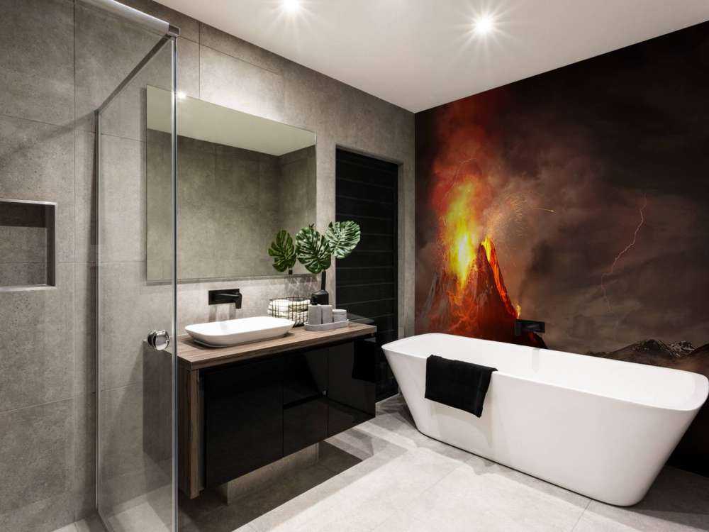 Enorme vulkaanuitbarsting in 3D