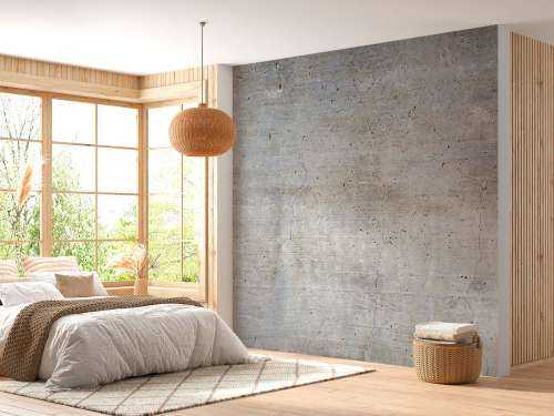 Gebroken betonnen muur
