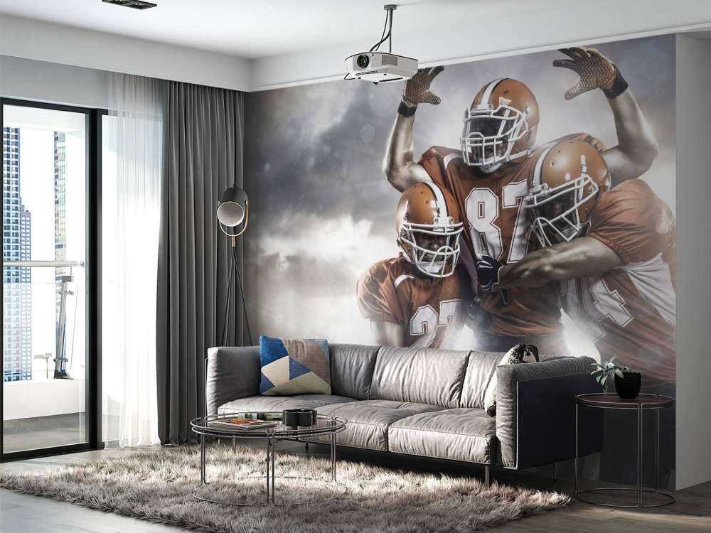American Football spelers juichen
