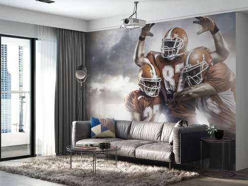 American Football spelers juichen