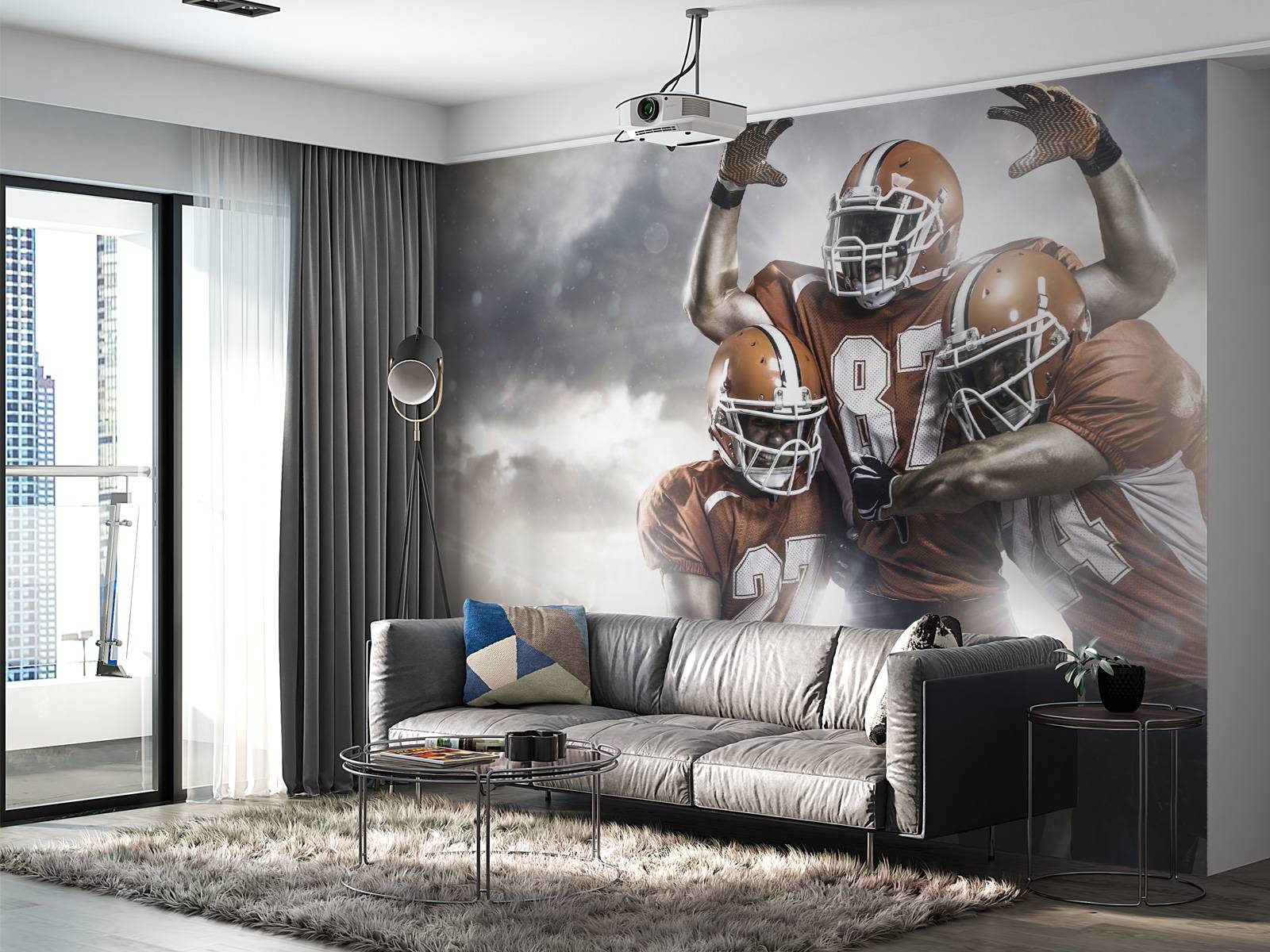 American Football spelers juichen