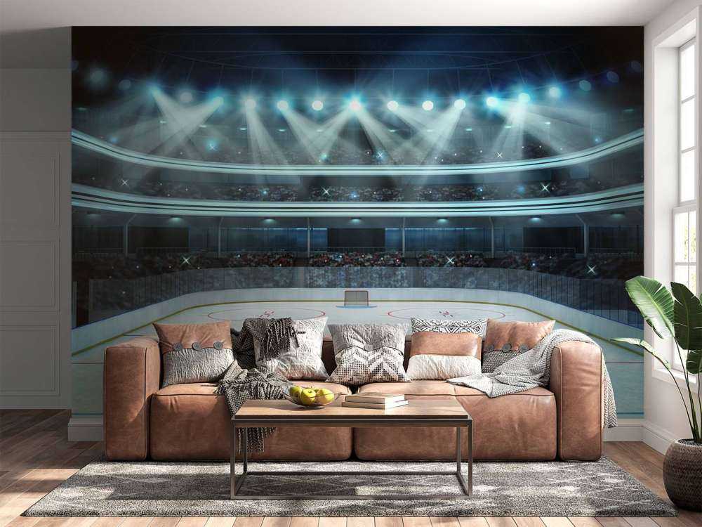 Luxueuze ijshockey arena op de lengte