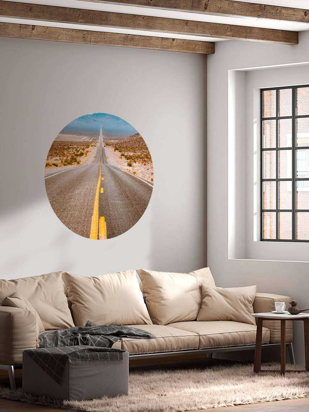 Snelweg door een woestijn