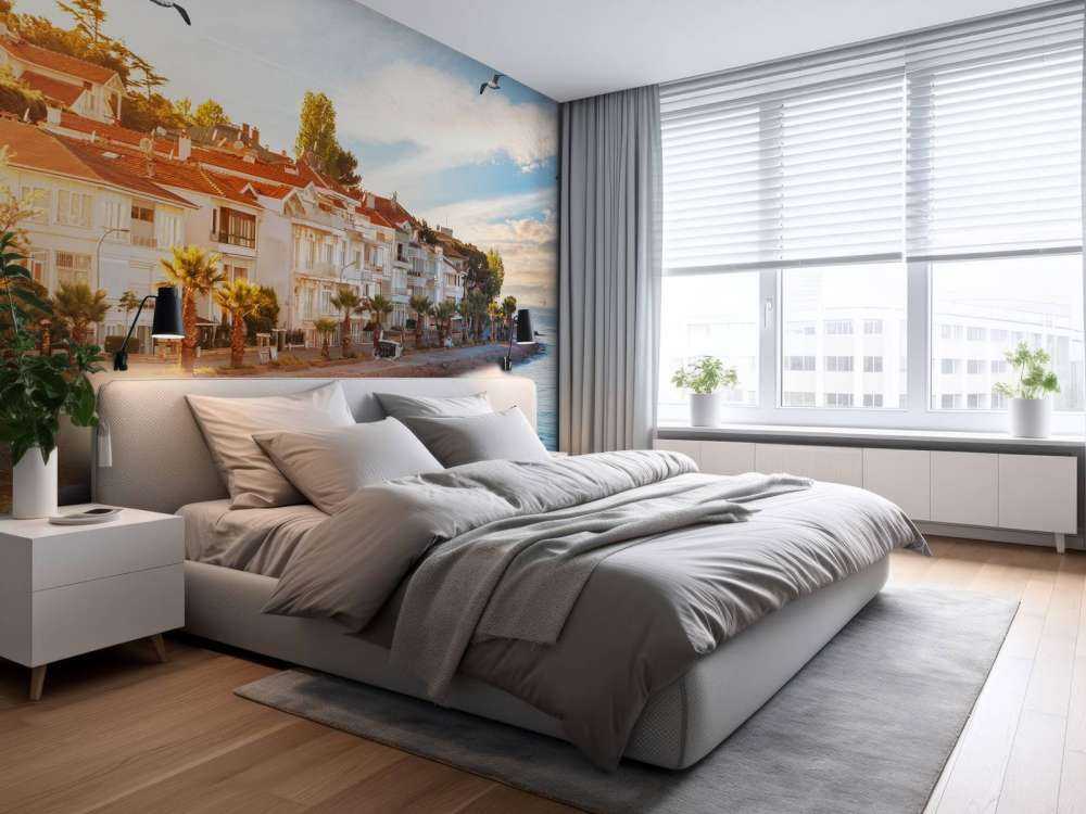 Kinaliada bij zonsondergang