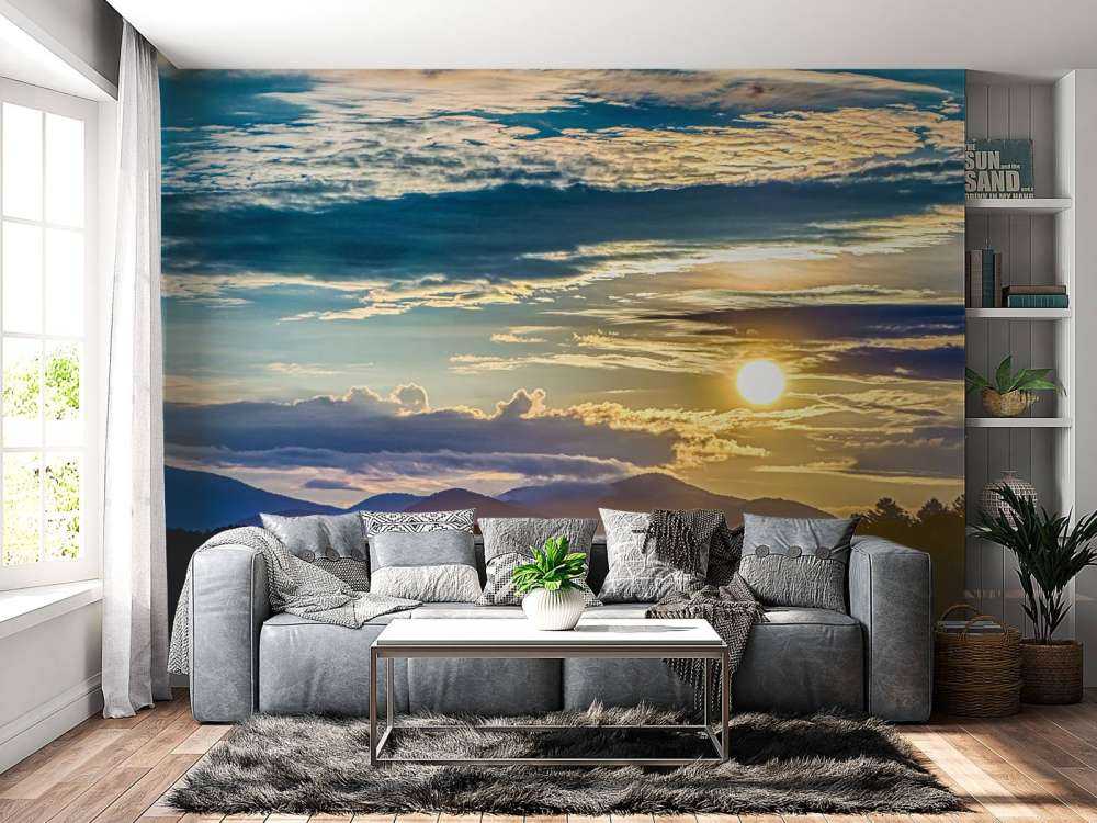 Meer onder prachtige wolken