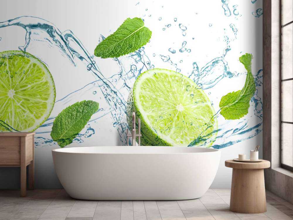 Water met limoen en munt