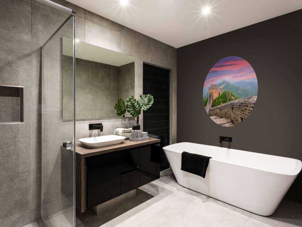 Chinese Muur onder een unieke hemel