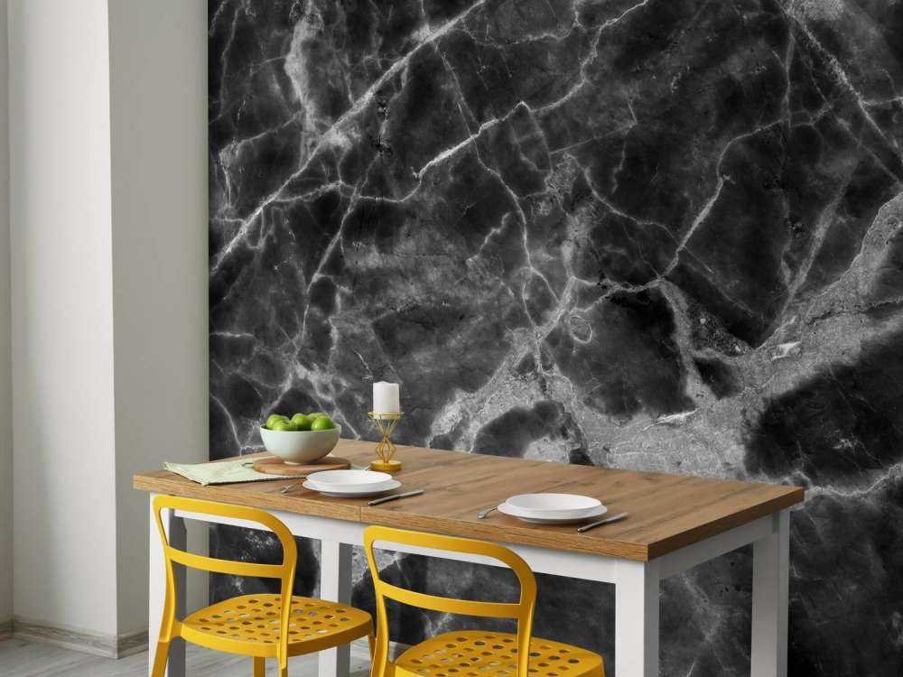 Zwart marmer met structuur