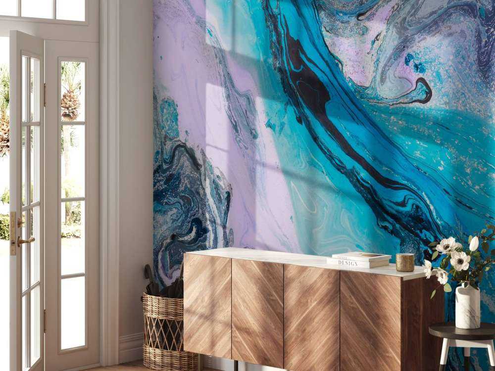 Kleurrijk verfmengsel