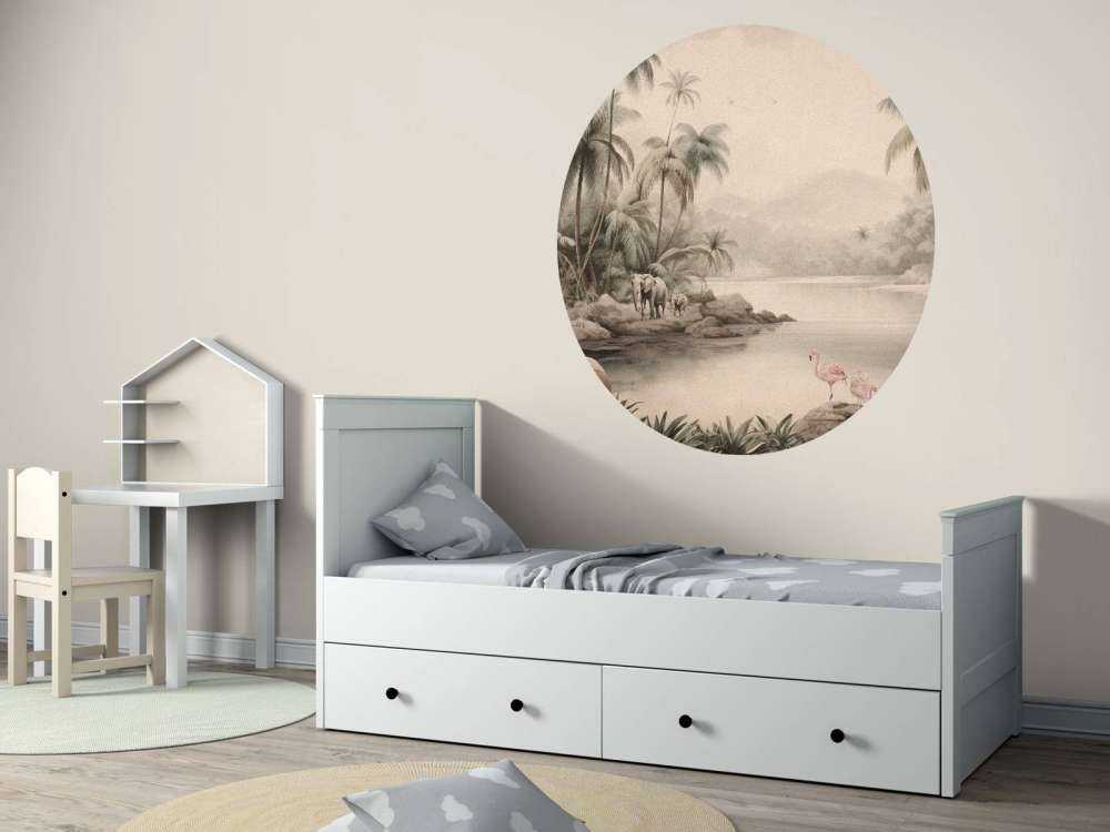 Jungle landschap met dieren