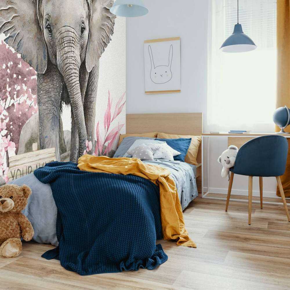 Olifantje in de jungle roze