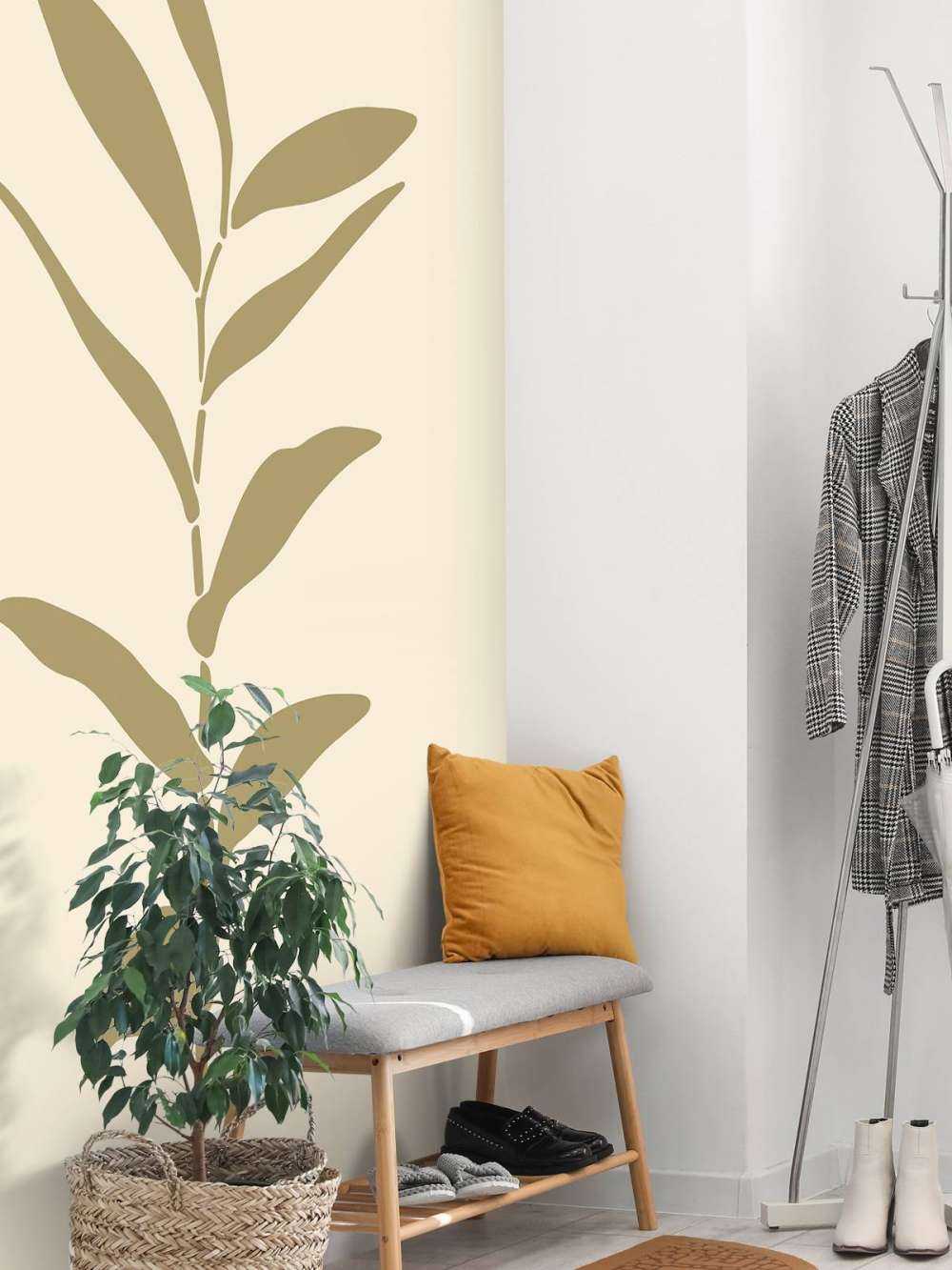 Bruine plant op een licht achtergrond