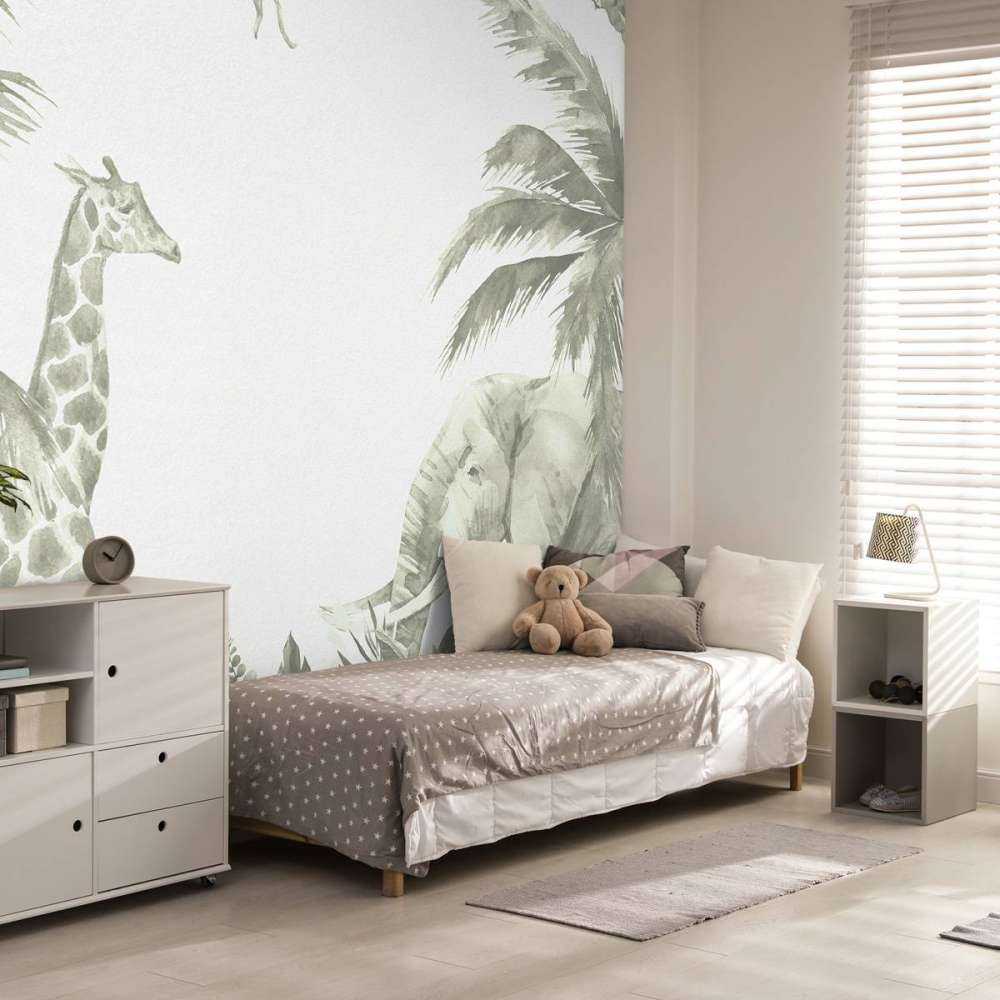 Verschillende jungle dieren in groen