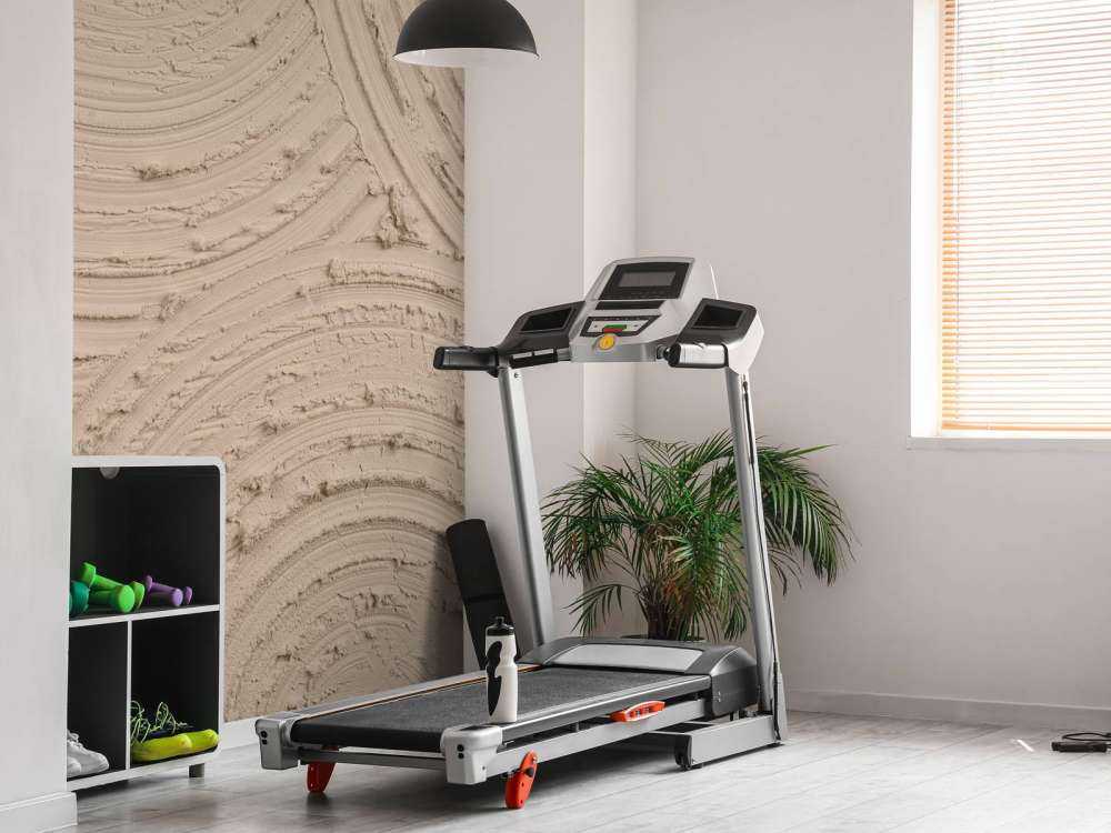 Zen cirkels grove structuur in taupe