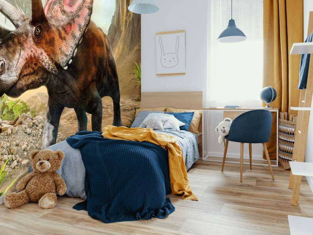 Torosaurus in het bos