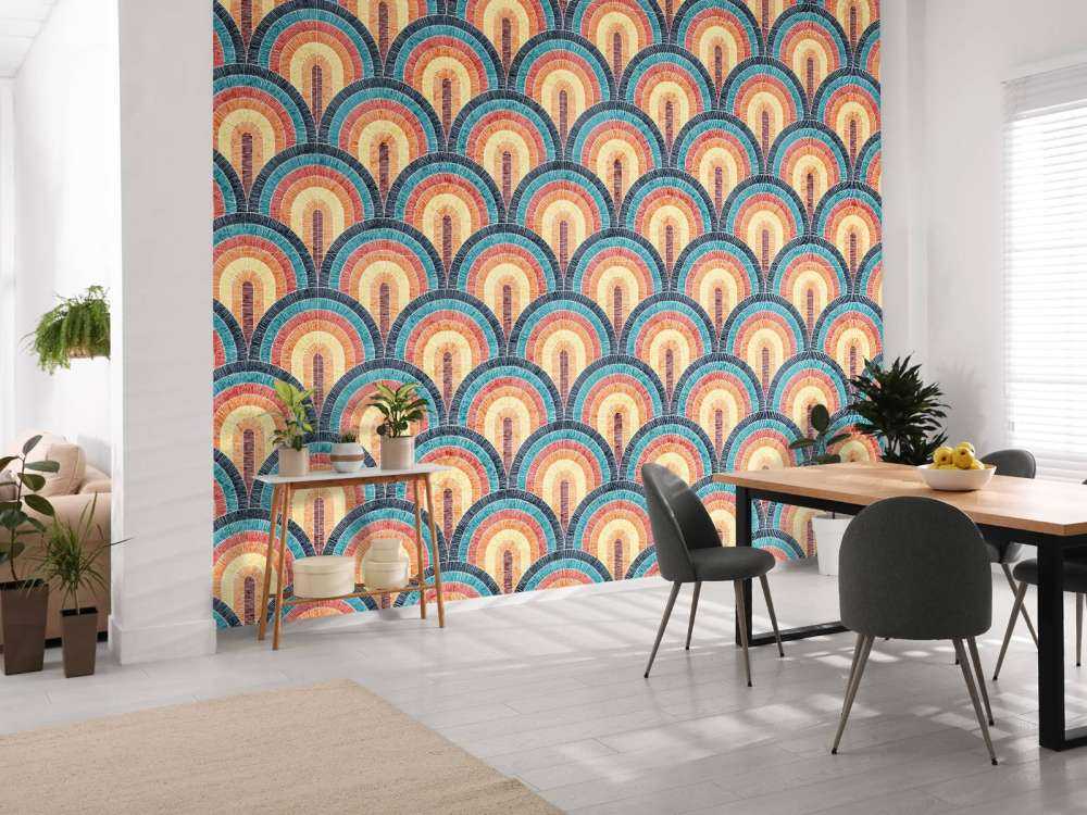Golvende boheemse print