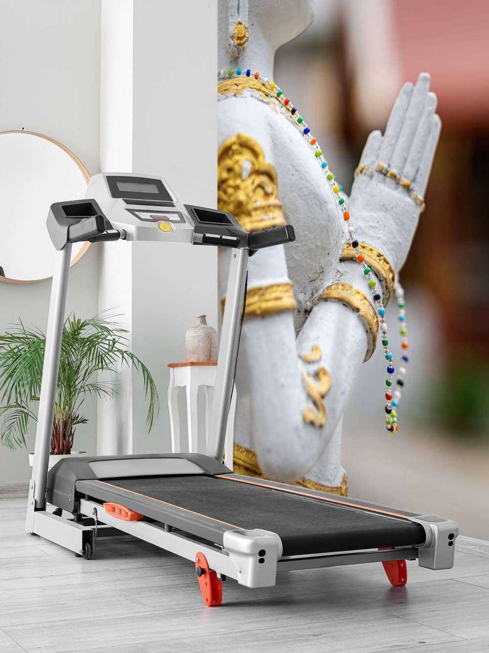 Wit met gouden boeddha  Tempelcomplex Bangkok  (Thailand)