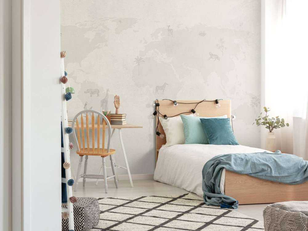 Wereldkaart sketch groen