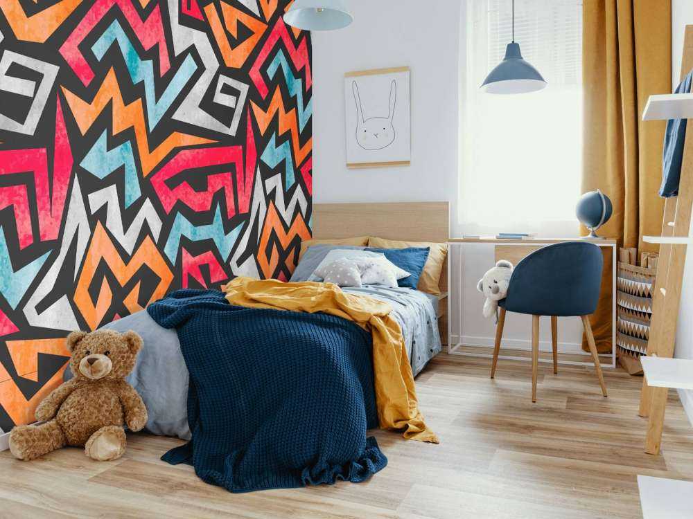 Kleurrijke grafische print